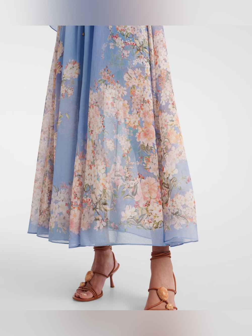 Zimmermann Cascadian cotton and silk georgette tiered maxi dress - Picture 4 of 13